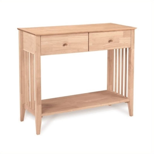 INTERNATIONAL  Concepts Unfinished Wood Mission Styled Console
