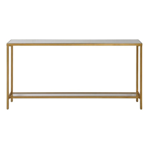MAKLAINE  Console Table In In Gold