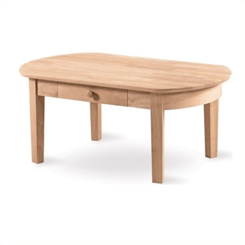 INTERNATIONAL  Concepts Unfinished Phillips Oval Coffee Table