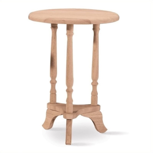 International Concepts Round Unfinished Plant Table