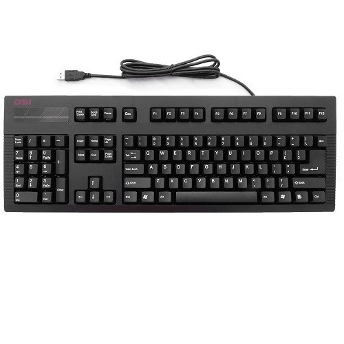 DSI  Left Handed USB Mechanical Cherry Key Switches Keyboard - (Dck-Lh104U-Rd-V2) In Red