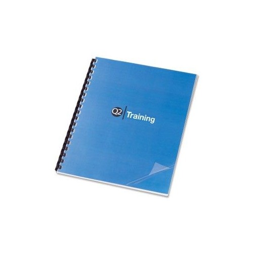 BINDING CVR PRE-PUNCH CLEAR/BK