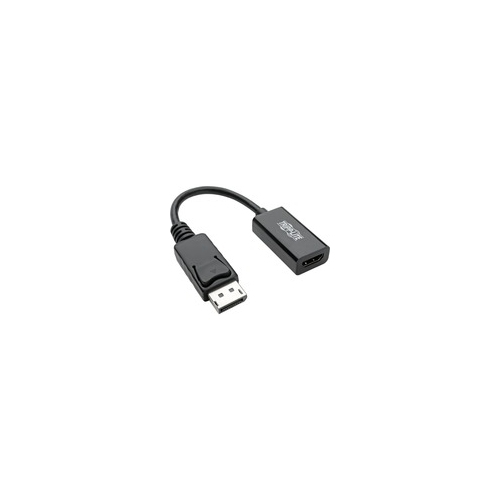 Tripp Lite DisplayPort to HDMI 2.0 Adapter-M/F, Latching Connector, 4K@60 Hz, 6 in., Black