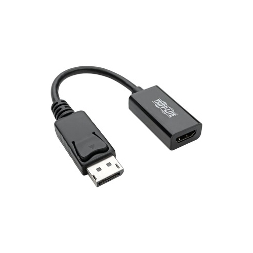 Tripp Lite DisplayPort to HDMI 2.0 Adapter-M/F, Latching Connector, 4K@60 Hz, 6 in., Black