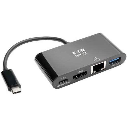TRIPP LITE  USB C to HDMI Multiport Adapter Docking Station 4K USB Type C to HDMI Black, USB-C, USB Type-C, USB Type C
