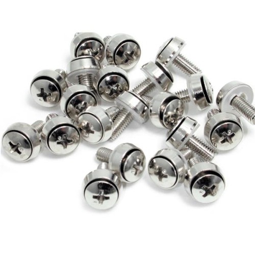 Startech M6 x 12mm Mounting Screws 100 - Pack - Silver