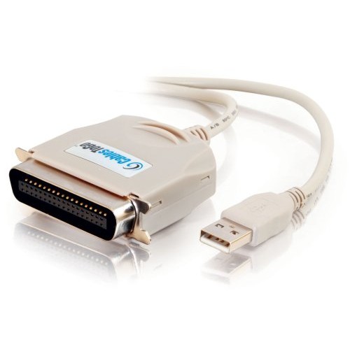 C2G / CABLES TO GO 16898 USB TO C36 PARALLEL PRINTER ADAPTER CABLE, BEIGE 6 FEET