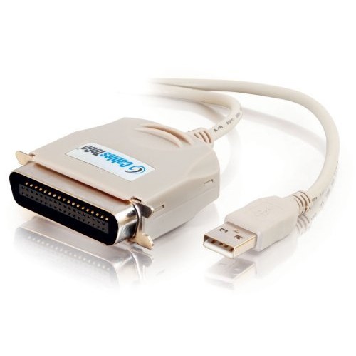 C2G / CABLES TO GO 16898 USB TO C36 PARALLEL PRINTER ADAPTER CABLE, BEIGE 6 FEET