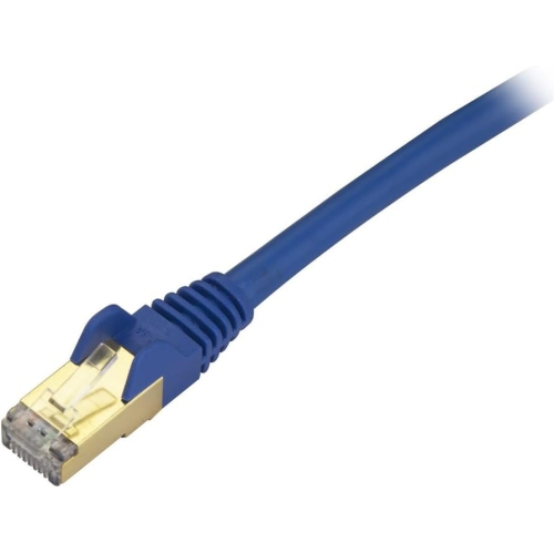 Startech 12ft Cat6a 500mhz Shielded Patch Cable - Blue -