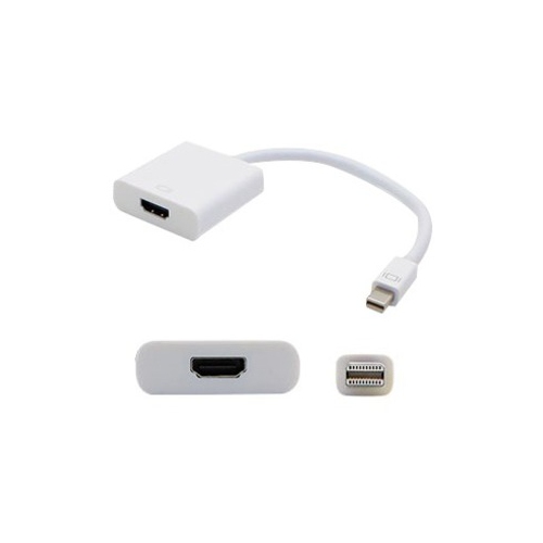 AddOn 8in HP BP937AA Compatible DisplayPort Male to HDMI Female Black Adapter Cable