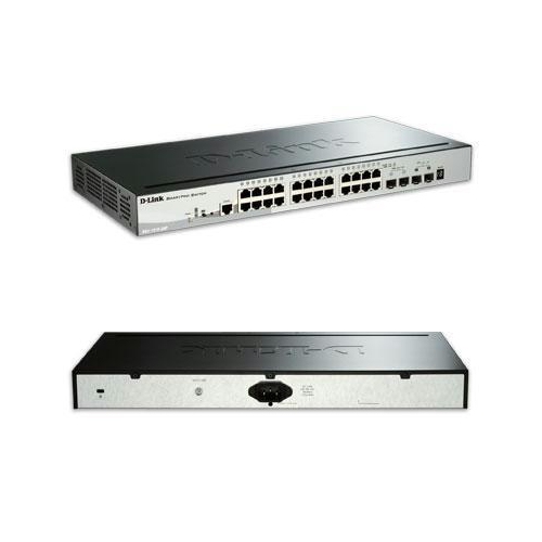 D-Link Network DGS-1510-28P SmartPro 24Port PoE Switch with 2 SFP and 2 10GbE SFP+ Retail