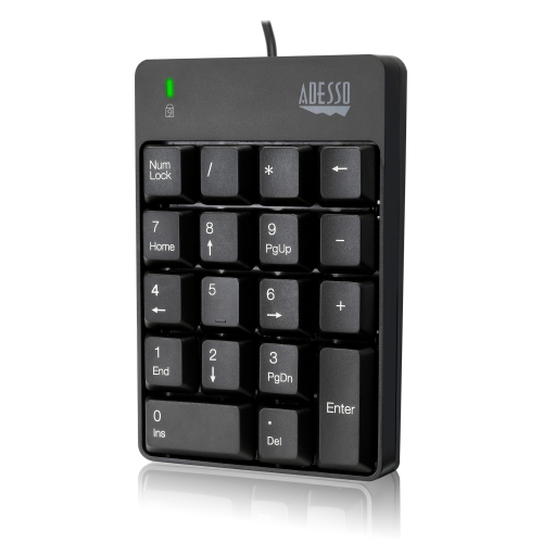 ADESSO  Keyboard Akb-601Ub Mechanical Numeric Keypad With 3-Port USB Hub