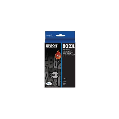 EPSON  802 Xl T802Xl120-S Ink Cartridge for Workforce Printer In Black Good Epson ink product