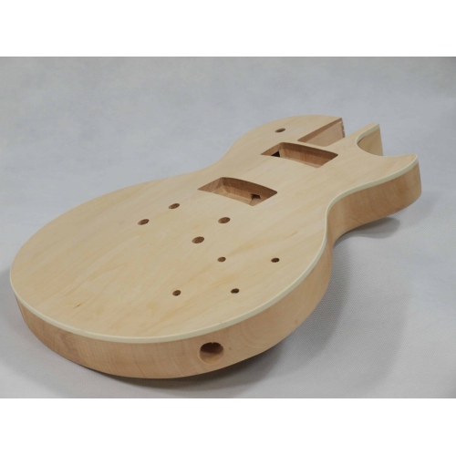 Solo LP Style DIY Guitar Kit, Carved Body, Maple Top