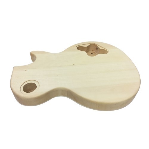 Solo LP Style DIY Guitar Kit, Basswood, Flame Maple Top, Left Handed