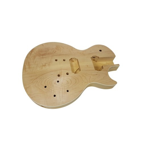 Solo LP Style DIY Guitar Kit, Basswood with 2cm Solid Maple Top
