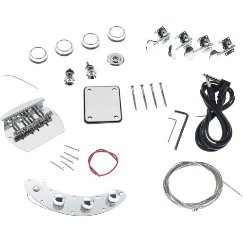 Solo MM Style DIY Bass Guitar Kit, Basswood Body, Maple Neck