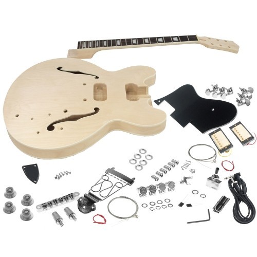 SOLO GUITARS  Solo Es Style Diy Guitar Kit, Maple Body