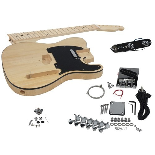 SOLO GUITARS  Solo Tc Style Diy Guitar Kit, Basswood Body, Maple Fingerboard