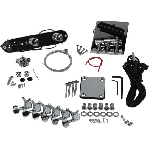 Solo TC Style DIY Guitar Kit, Rosewood FB, Spalted Maple Top