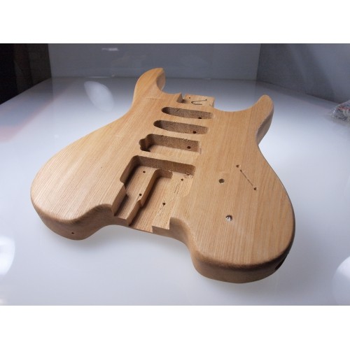 Solo SB Style DIY Guitar Kit, Ash Body, Headless Maple Neck