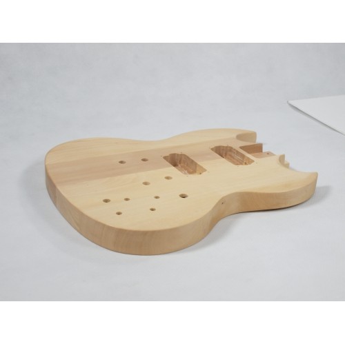 Solo SG Style DIY Guitar Kit, Basswood Body, Maple Neck