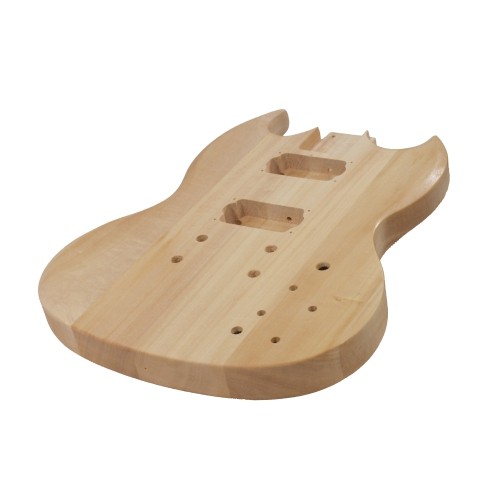 Solo SG Style DIY Guitar Kit, Basswood Body, Maple Neck