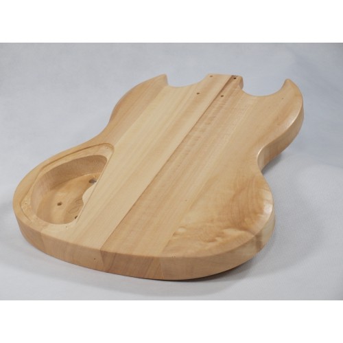 Solo SG Style DIY Guitar Kit, Basswood Body, Maple Neck