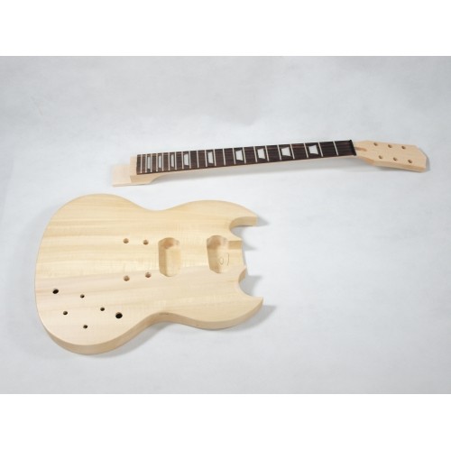 Solo SG Style DIY Guitar Kit, Basswood Body, Set Neck