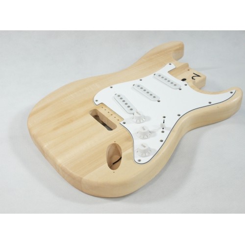 Solo ST Style DIY Guitar Kit, Basswood Body, Maple Fingerboard