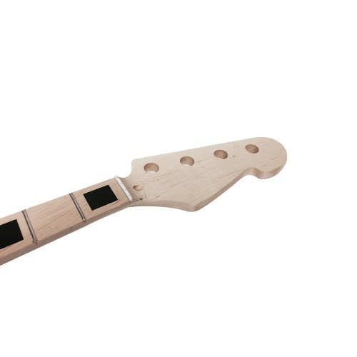 Solo JB Style DIY Bass Guitar Kit, Maple Neck Block Inlay, Ash Body