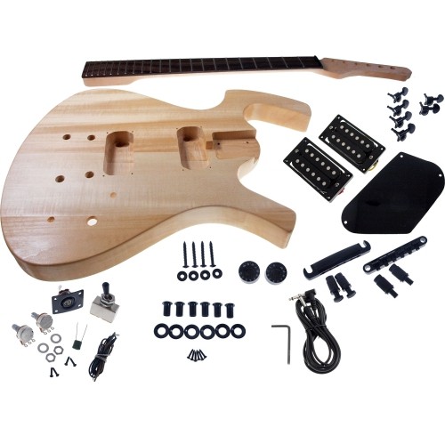 SOLO GUITARS  Solo Fy Style Diy Guitar Kit, Basswood Body Hardware In Black