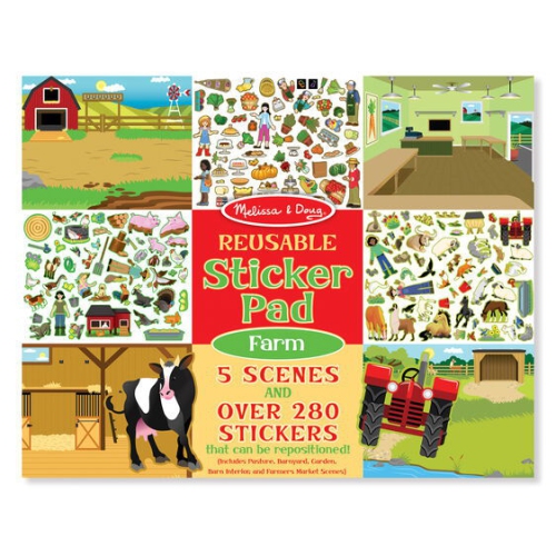 Reusable Sticker Pad: Farm