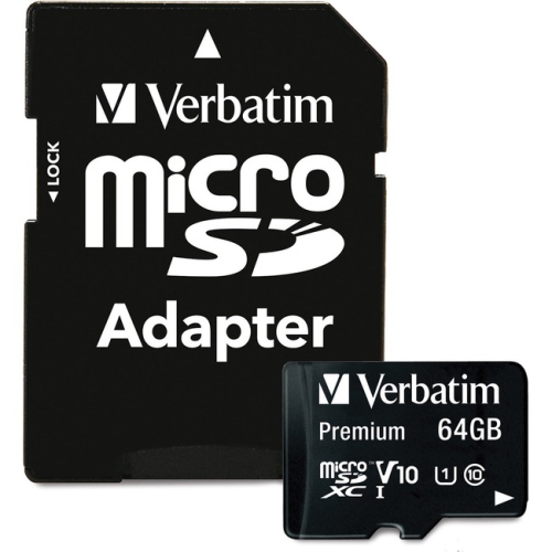 VERBATIM  64GB Microsdxc Class 10 Memory Card (44084)