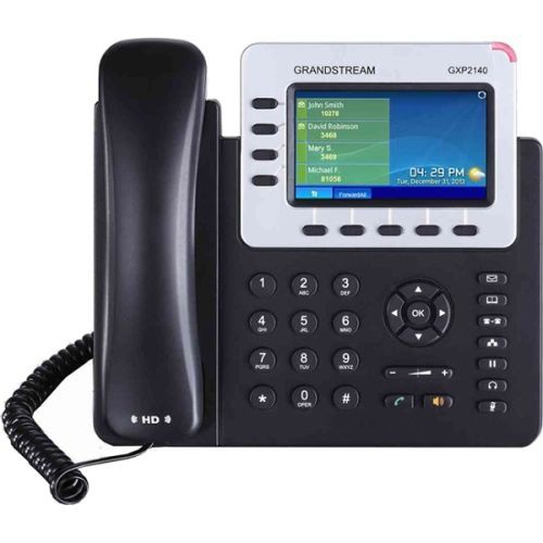 GRANDSTREAM  Gxp2140 Ip Phone - Cable - Wall Mountable - 4 X Total Line - Voip - Speakerphone - 2 X