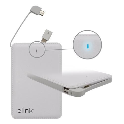 eLink EK-4735 Powerbank USB Pour Iphone & Android 4000 Mah Blanc
