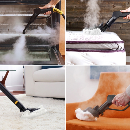 Dupray Tosca Commercial-Grade Multi-Surface Steam Cleaner with Digital Interface and Edge Cleaning – 15A, 4.5ft Cord, European Made