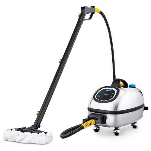 Dupray Hill Injection Commercial-Grade Steam Cleaner 347°F Stainless Steel, Heavy-Duty Floor & Car Detailing, Edge Cleaning