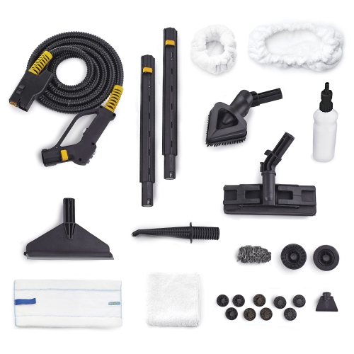 Dupray Hill Injection Commercial-Grade Steam Cleaner 347°F Stainless Steel, Heavy-Duty Floor & Car Detailing, Edge Cleaning