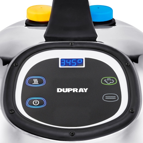 Dupray Hill Injection Commercial-Grade Steam Cleaner 347°F Stainless Steel, Heavy-Duty Floor & Car Detailing, Edge Cleaning
