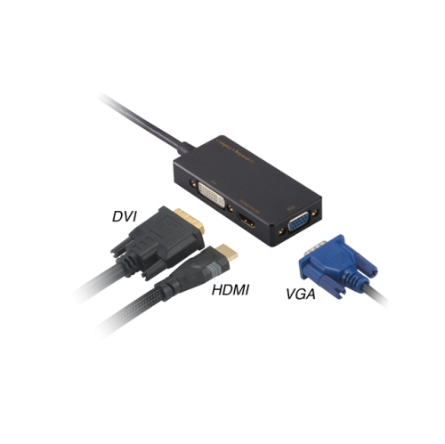 SIIG Mini DisplayPort to 4K HDMI/DVI/VGA 3-in-1 Adapter