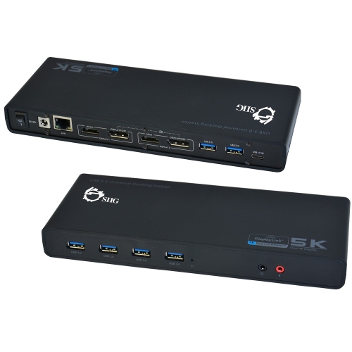 SIIG USB 3.0 4K Dual Video Docking Station - USB-C