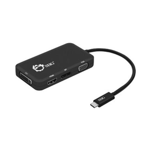 SIIG AC USB-C to DVI VGA DP HDMI Multiport Adapter