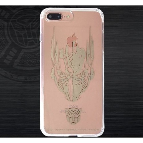 Swordfish Tech iPhone 7 Case with SILICONE BUMBER OPTIMUS PRIME SILVER