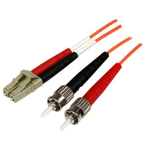 StarTech 1m Fiber Optic Cable - Multimode Duplex 50/125 - OFNP - LC/ST