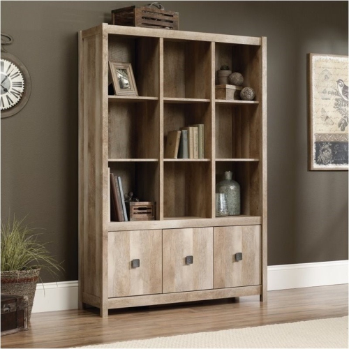 PEMBERLY ROW  9 Cubby Bookcase In Lintel Oak