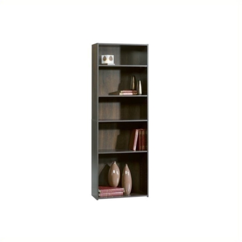 Pemberly Row 5-Shelf Bookcase in Cinnamon Cherry