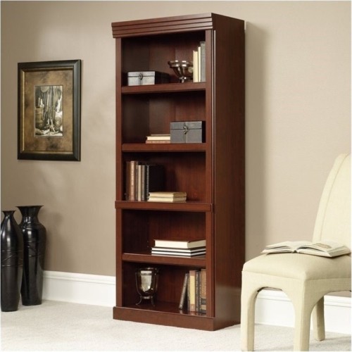 BOWERY HILL  Roncase 13" 5-Shelf Particle Board With Drawers, Cabinets - In Brown