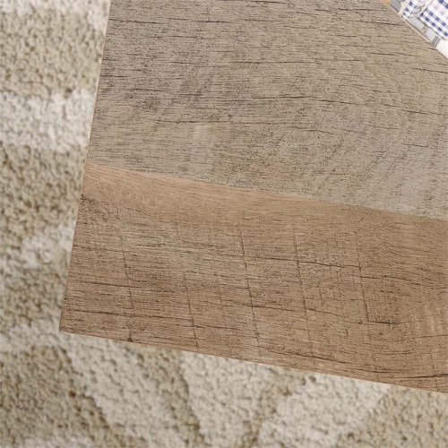 Sauder – Table à café à dessus relevable pour le salon avec rangement dissimulé. Fini chêne linteau