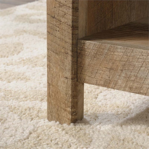 Sauder – Table à café à dessus relevable pour le salon avec rangement dissimulé. Fini chêne linteau